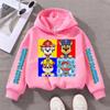 Paw Patrols Sweatshirt Chase Skye Anime Cartoon Print Cotton Fashion Casual Sports Thin Tops Spring Autumn Kids Clothes Gifts