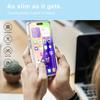 For iPhone 17 Pro Case TPU Frame Clear Acrylic Back Phone Cover with PET Film