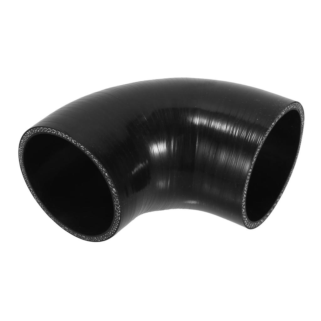 X AUTOHAUX 1 Piece Inner Diameter 83mm/3.27" Length 90 Mm 90 Degree Black Car