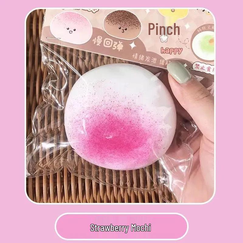 

Soft Mochi Squeeze Toy for Stress Relief - Slow Rebound Sticky Bag for Fingertip Fidgeting