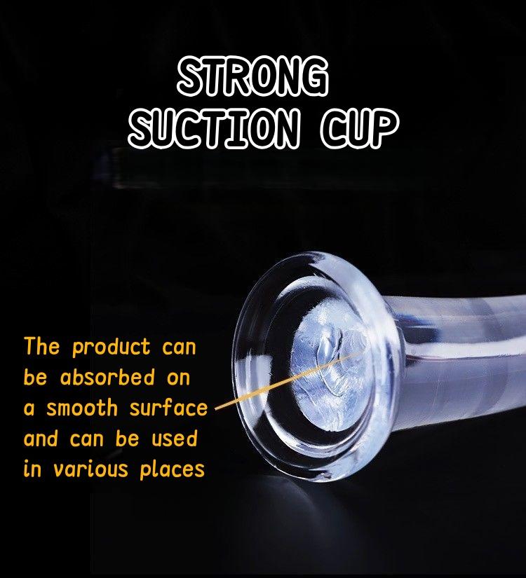 Transparent Anal Plug with Strong Suction Cup G-spot Vaginal Prostate Massager