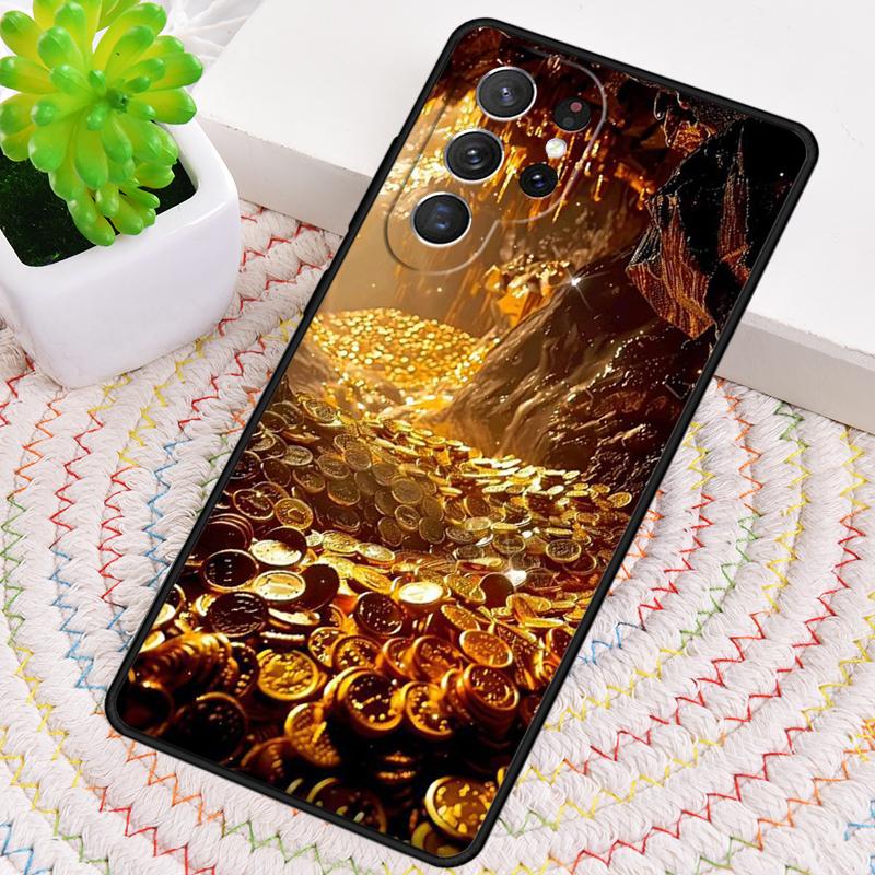 Switzerland Fine Gold soft TPU Phone Case For Samsung Galaxy note 10 pro S26 S25 S24 S23 S22 Ultra Plus S21 FE S20 Cover