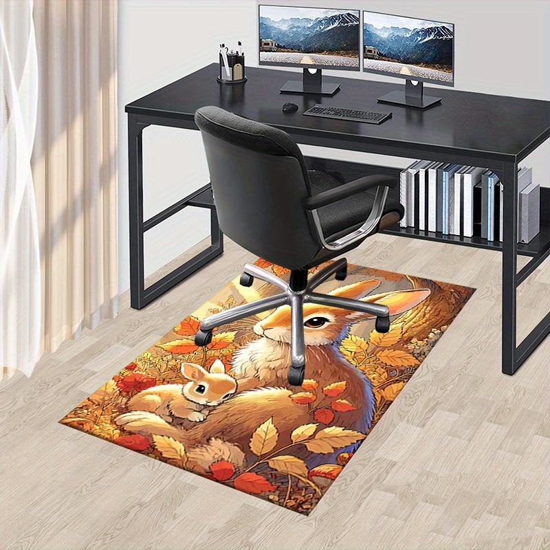 

1pc Autumnal Bunnies Themed Rug for Home Decor, Non-slip Office Carpet, Chair mat, Outdoor Mat, Christmas and Halloween gifts-0731108 60cm by 90cm