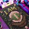Alpha Kappa Alpha Print Rug, Washable Floor Carpet, For Entryway Dorm Laundry Room Office Study, Home Decor Birthday Christmas Gift