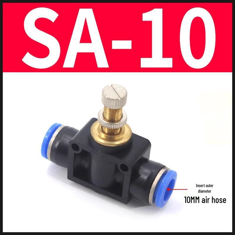 Pneumatic SA4/6/8/10 Pipe One-Way Throttle Valve Air Hose Connector