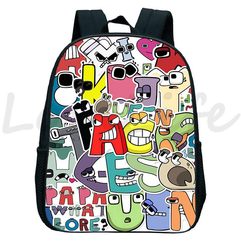 Alphabet Lore Kids School Bag With Durable Oxford Material And Lightweight Comfort For School Use