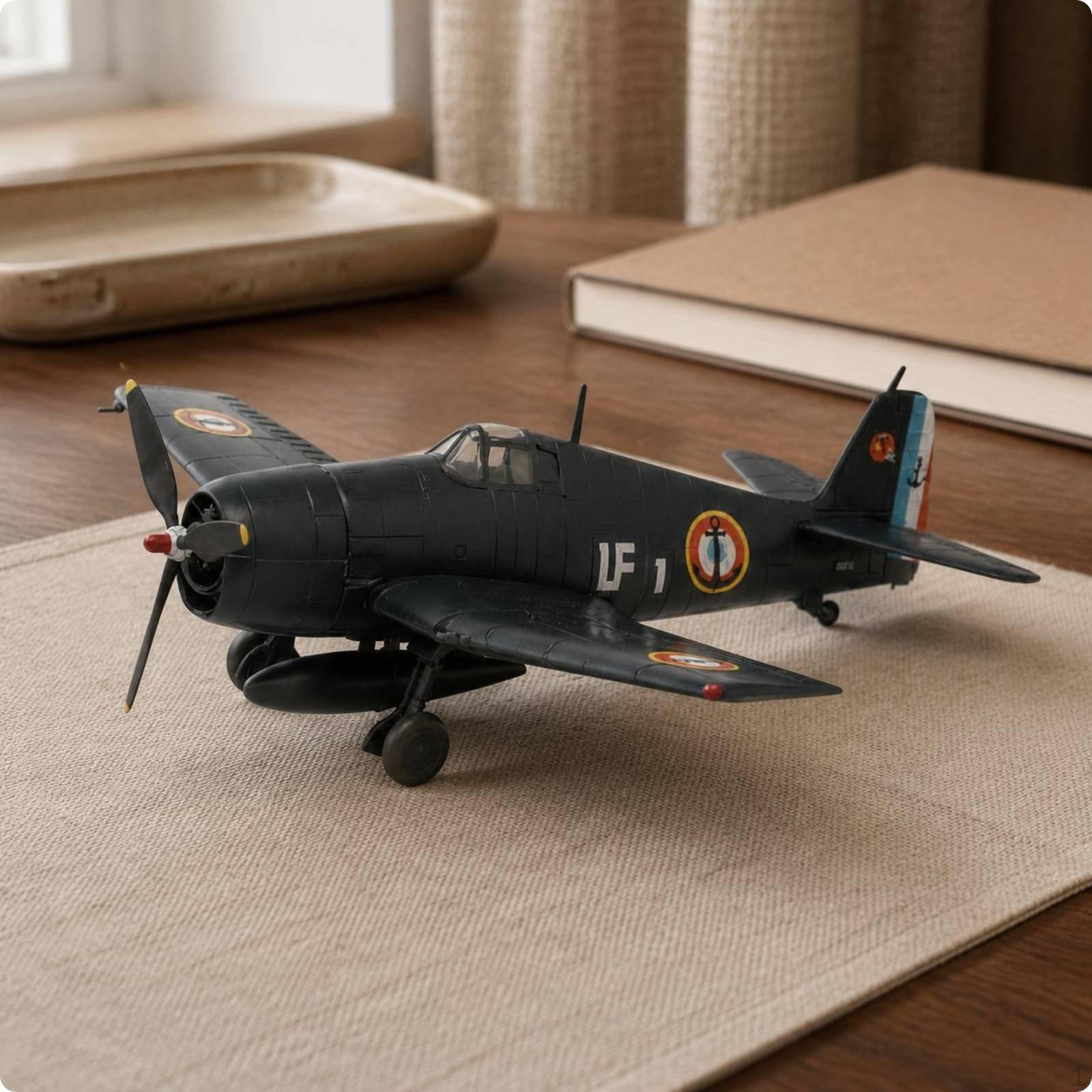 F6F Fighter Model 1/144 Scale 1940s Carrier Plane Aircraft WW2