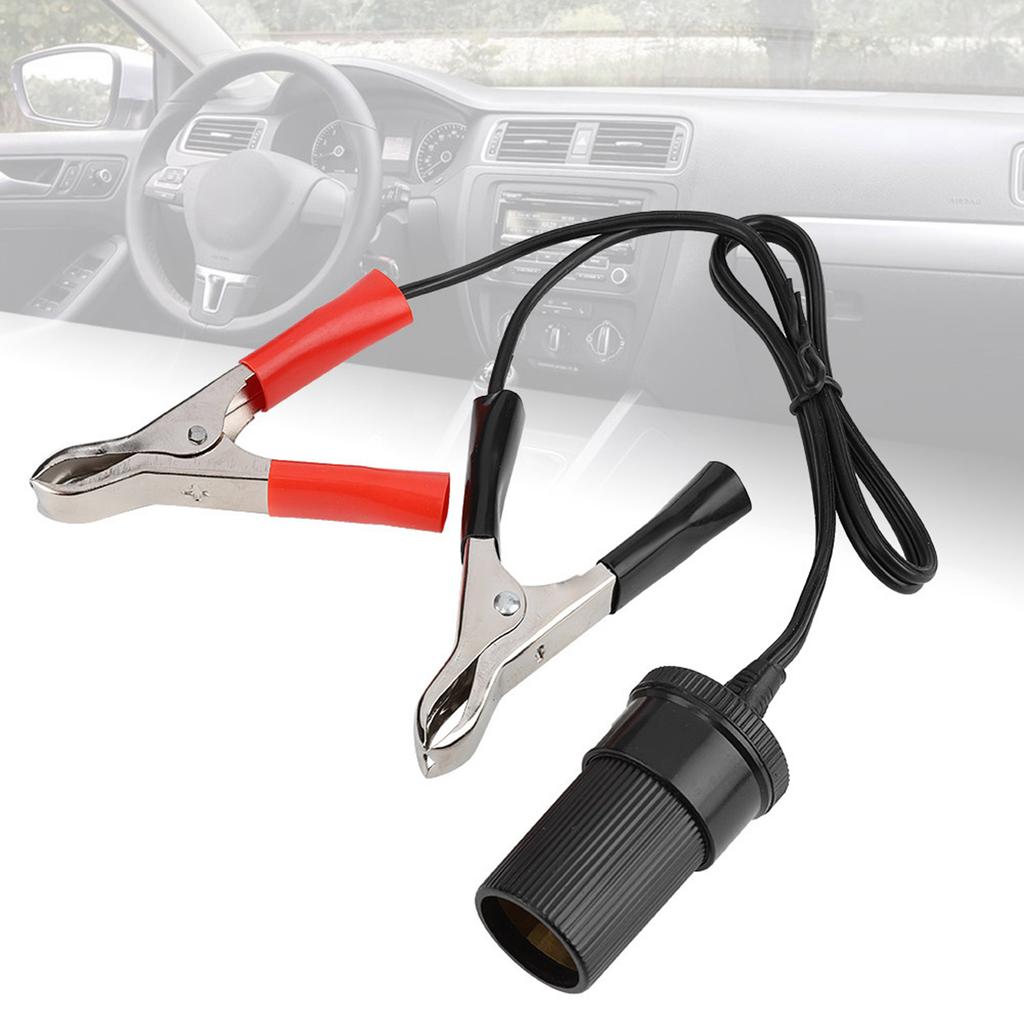 12V Car Battery Clip On Adapter Cigarette Socket Lighter Travel Charger