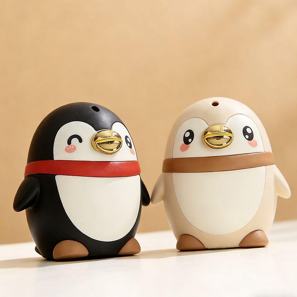 Cartoon Penguin Toothpick Container Press Type Pressing Toothpick Box Automatic Toothpick Hotel
