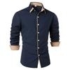Camicia essenziale a maniche lunghe, ottima per il lavoro e le uscite casual.