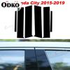 Pillar Posts for Honda City 2015 2016 2017 2018  Door Window Trim Cover Kits Stickers Auto Styling Exterior Parts