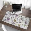 Protective Desk Mat with Dried Flowers Graphic Puzzle 100X50 Cm