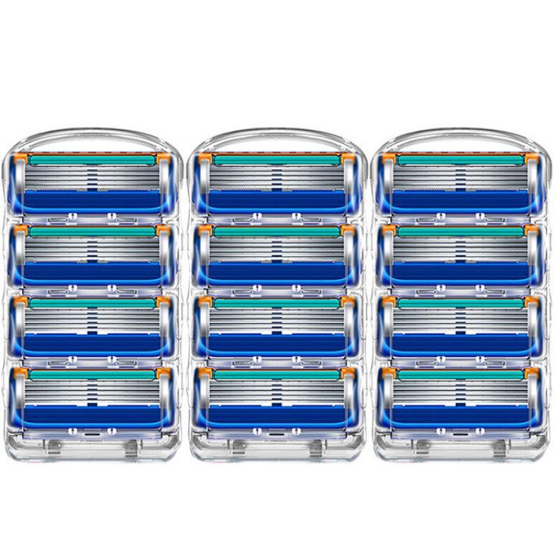 5-Layer Manual Razor for Men, Universal Gillette-Compatible Fusion Blade.