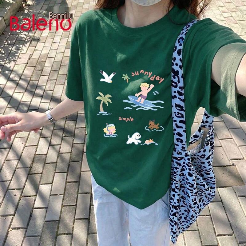 Baleno Women s Pure Cotton Short Sleeve T-shirt