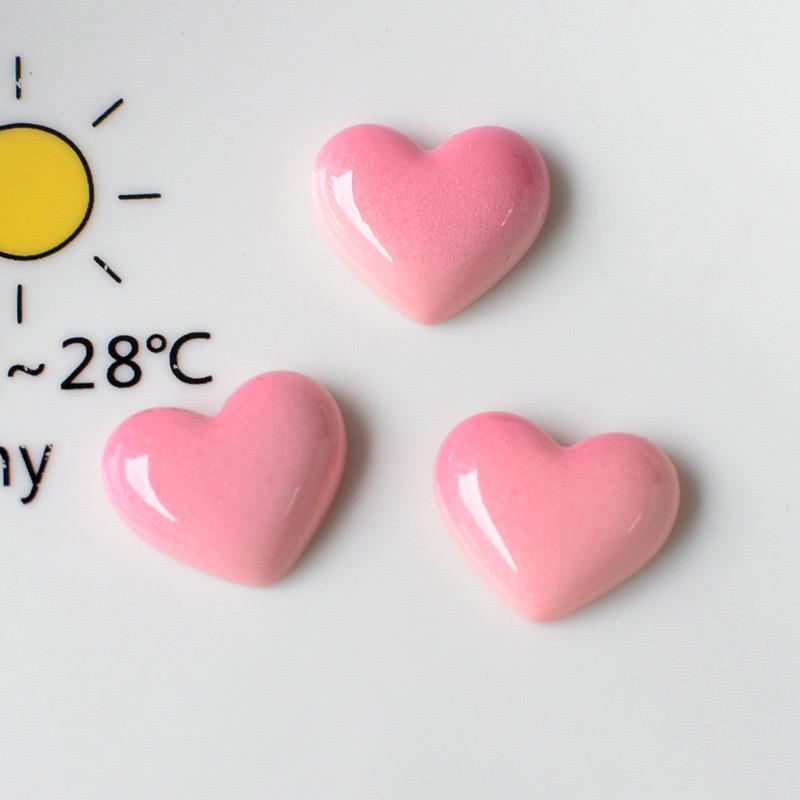 10 Pcs New Cartoon Sweet Gradient Color Love Pentagram Peach Heart Resin Scrapbook Diy Decorative Jewelry Accessories A83