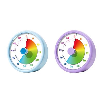 60-Minuten Visueller Timer, Lernzeitmanagement Rutschfest Stille Countdown-Uhr für Klassenzimmer Hausarbeit Übung Kochen zu Hause