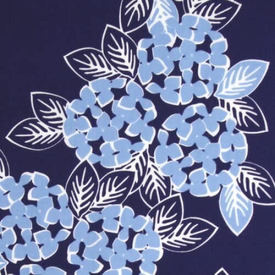 Dyeing Anbo Hand Towel Waltz Navy Authentic Dyed Cotton Made In 35cm X 100cm "Hydrangea Blue" 100% Tokuoka, Japan,