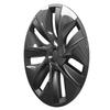 4 Pcs 19in Wheel Hub Cover Cap Fully Wrap Hubcap Rim Protector Trim Replacement for Tesla Model Y 2020‑2023 Carbon