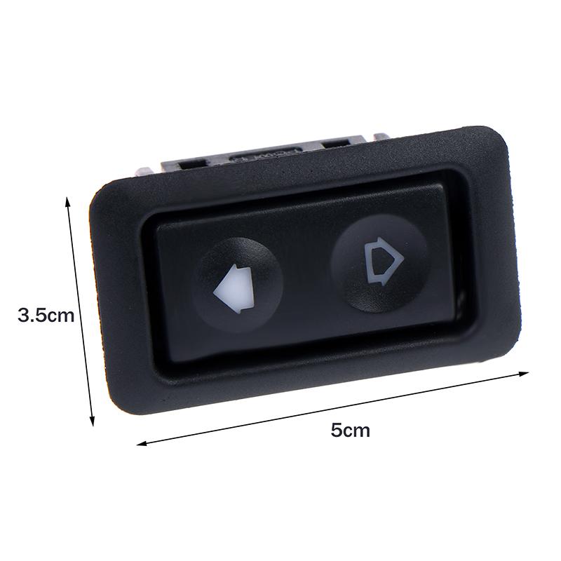 1Pc Universal 6Pin 12V/24V Car Electric Window Switch Power Window Switch For All Cars With Green Led Light Button Switch