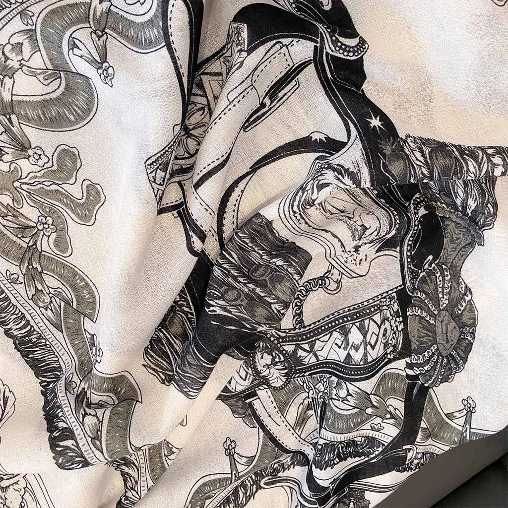 Scarves For Women Spring Autumn Thin Long Scarf Printed Warm Large Shawl Versatile Sun Protection Wrap Sun Protection Windproof