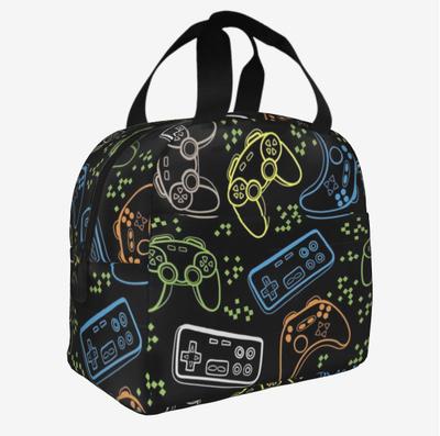 Thermisch isolierte Lunchtasche Pop Art Videospiel-Controller Wiederverwendbare Lunch-Tragetasche