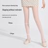 Women's White Anti-Snag Summer Pineapple Socks: Durable, Non-Slip, Ultra-Thin 0D Concealer Pantyhose for Skin-Brightening.