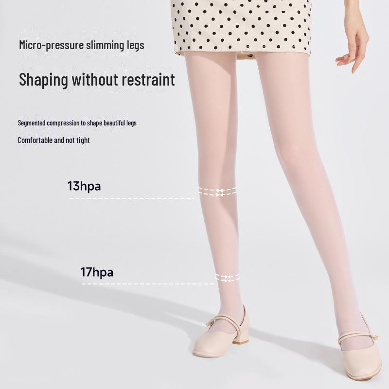 Women's White Anti-Snag Summer Pineapple Socks: Durable, Non-Slip, Ultra-Thin 0D Concealer Pantyhose for Skin-Brightening.