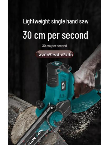 Rechargeable Handheld Electric Chainsaw for Tree Cutting and Firewood