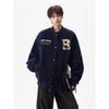 Men's Retro Letter Print Baseball Jacket - Trendy, Casual, Versatile, High Street Style
