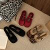 Autumn Winter Women Warm Furry Mules Slippers Concise Cover Toe Slip On Shoes Ladies Comfort Outdoor Flats Slides Shoes2026