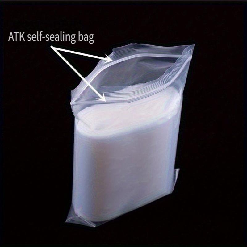 100pcs, Thick Clear Zip Lock Ziplock Storage Bags Heavy-Duty Transparent Plastic Small Jewelry Packing Reclosable Poly Bag, Food