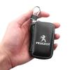 Estilo de Coche Llavero de Metal y Cuero Llaveros con Emblema de Coche Accesorio Para Peugeot 206 207 307 3008 2008 308 407 408 508 301 208