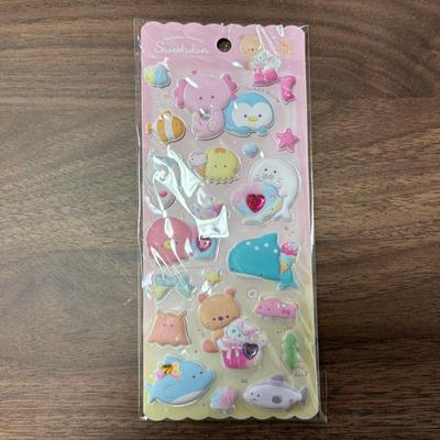Round Eye Aquarium Puffy Seal Sticker