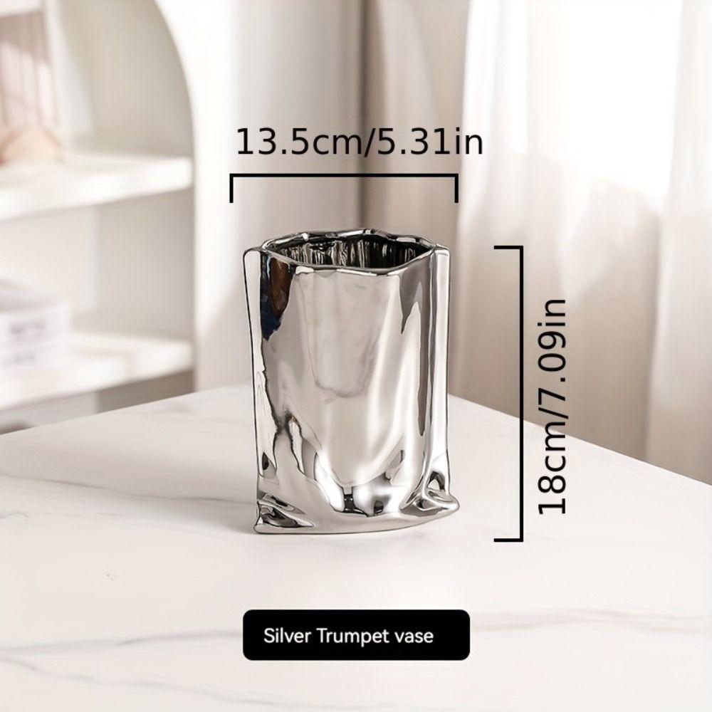 Minimalist Tabletop Flower Vase Elegant Decorative Bottles Hydroponic Flower Pot  Home Decoration
