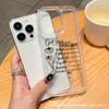 Simple line art for Apple 16 mobile phone case iPhone11/12/13/14/15PROMAX transparent case