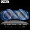 For Skoda Octavia A7 2017- Car Console Gearbox Panel Film Salon Frame Cover Sticker Strips Garnish Decoration TPU Accessorie