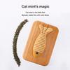 Self-Play Catnip Plush Simulation Fish Kitten Chewing Toy Cat Teaser Stick Pet Cat Supplies