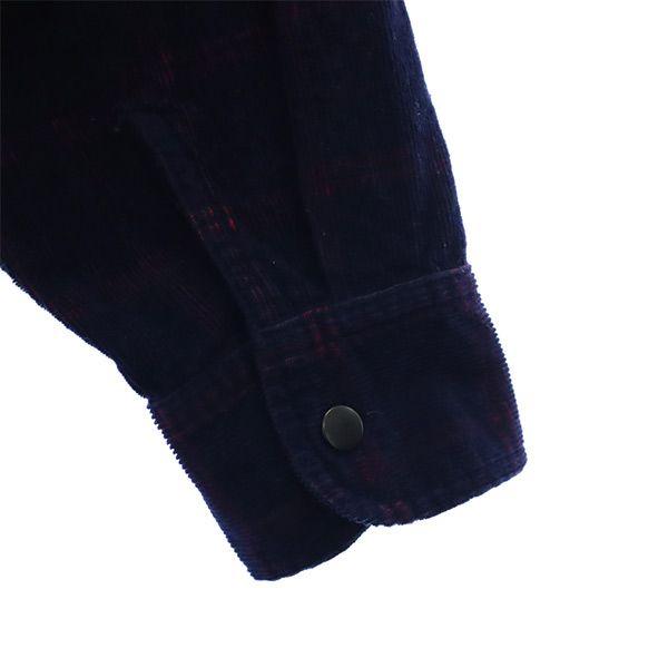 HAZARDOUS PRODUCTS made in Japan check Long sleeve Corduroy shirt Jacket Men's Used