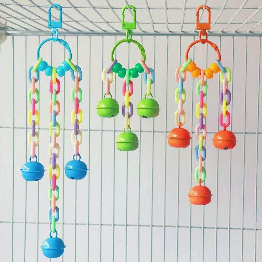 Acrylic Parrot Cage Decoration Chew Toy for Cockatiels and Budgies