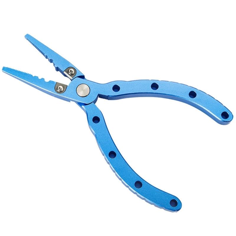 Fish Line Cutter Fish Hook Remover Fishing Fish Mouth Clamp Fish Gripper Tool Multifunctional Fishing Pliers for Anglers синий