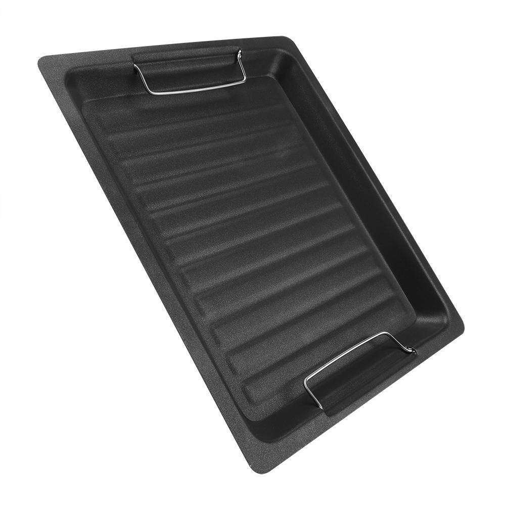 Stainless Steel NOn Sticky Barbecue Pan Frying Pot Grilling Plate Cookware