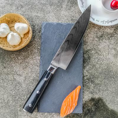 Kitchen Fruit Knife Damascus Steel Pattern Chef Knives Cleaver Paring Slicing Knife