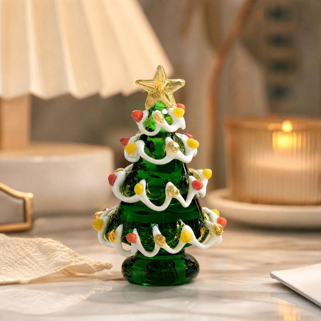 Glass Christmas Tree Ornament 6.5 cm Holiday Decoration for Christmas Tree