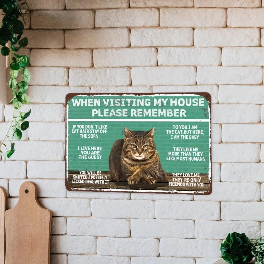 1 шт. Металлический знак. При посещении моего дома — фото 4