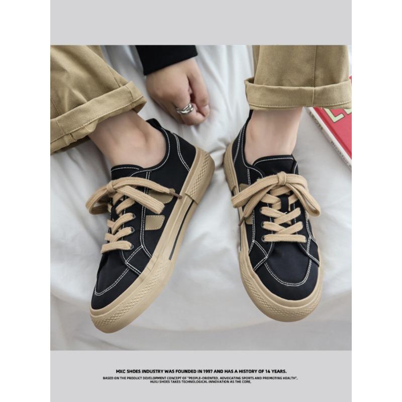 Summer breathable 2 new ice silk umbrella cloth board shoes boys versatile low-top men's canvas shoes trendy shoes