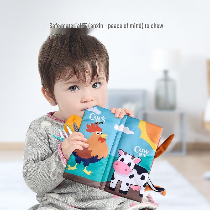 Cross-border Tear-Resistant Children's Cloth Book: Crinkle Paper Educational Toy for Early Childhood Development