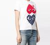 CDG Play Polka Dot Heart Tee 'White' AZ-T239-051-1