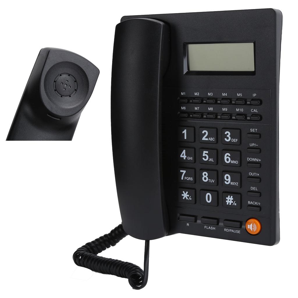 L019 3 Stolní pevný telefon s kabelem a velkými tlačítky pro rodinnou kancelář a hotel