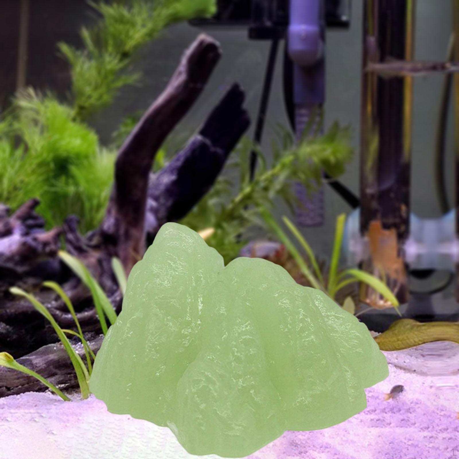 

Rock Rockery Luminous Sne for Aquarium Bonsai Turtle Tank Walkway Decor 8.6cmx6cmx4.6cm