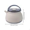 Portable Camping Kettle 1.5L Capacity Foldable Transparent Lid Coffee Pot